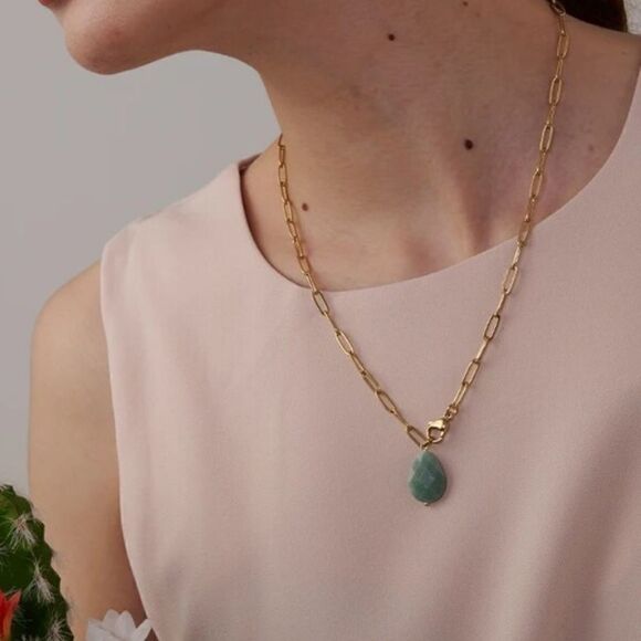 #30 New Agate Gemstone Adjustable Necklace - Picture 1 of 9